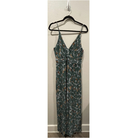 ASTR THE LABEL Teal Multi Floral Sleeveless Jumpsuit - Picture 4 of 9